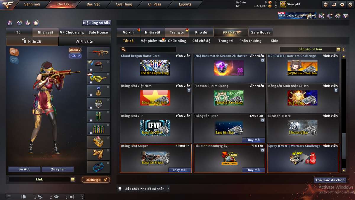 shop acc cf uy tin gia re